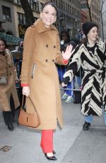 SUTTON FOSTER Arrives at Today Show in New York 02/27/2024