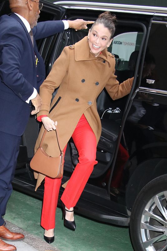 SUTTON FOSTER Arrives at Today Show in New York 02/27/2024