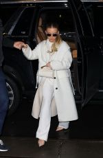 SYDNEY SWEENEY Arrives at Her Hotel in New York 02/28/2024