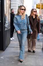SYDNEY SWEENEY in Double Denim Out and About in New York 02/27/2024