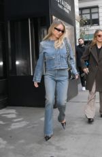SYDNEY SWEENEY in Double Denim Out and About in New York 02/27/2024