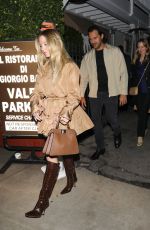 SYDNEY SWEENEY Out for Dinner with Jonathan Davino at Giorgio Baldi in Santa Monica 02/09/2024
