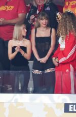 TAYLOR SWIFT and BLAKE LIVELY at Super Bowl LVIII in Las Vegas 02/11/2024