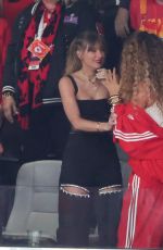 TAYLOR SWIFT and BLAKE LIVELY at Super Bowl LVIII in Las Vegas 02/11/2024