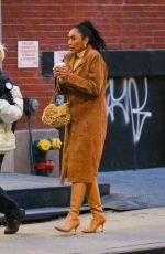 TAYSHIA ADAMAS Out for Coffee in New York 02/20/2024