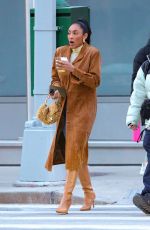 TAYSHIA ADAMAS Out for Coffee in New York 02/20/2024