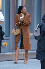 TAYSHIA ADAMAS Out for Coffee in New York 02/20/2024
