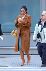 TAYSHIA ADAMAS Out for Coffee in New York 02/20/2024
