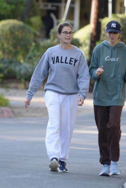 TERI HATCHER Out Hikinig with Her Daughter EMERSON TENNEY in Los Angeles 02/24/2024