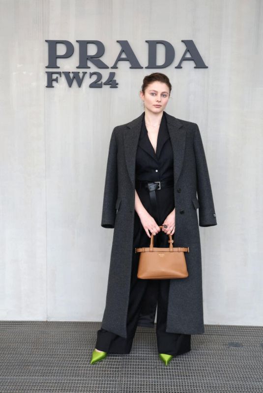 THOMASIN MCKENZIE at Prada Fall/winter 2024 Womenswear Fashion Show at Milan Fashion Week 02/22/2024