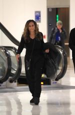 TINA KNOWLES Arrives at LAX Airport in Los Angeles 02/08/2024