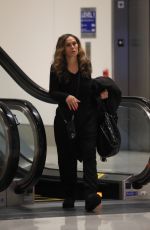 TINA KNOWLES Arrives at LAX Airport in Los Angeles 02/08/2024