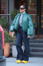 TRACEE ELLIS ROSS Leaves Her Hotel in New York 02/05/2024
