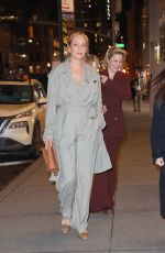 UMA THURMAN Arrives at Tod’s Madison Avenue Store in New York 02/13/2024