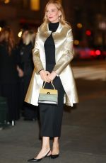 UMA THURMAN Arrives at Tory Burch Fashion Show in New York 02/12/2024