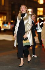 UMA THURMAN Arrives at Tory Burch Fashion Show in New York 02/12/2024