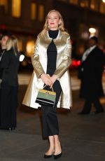 UMA THURMAN Arrives at Tory Burch Fashion Show in New York 02/12/2024