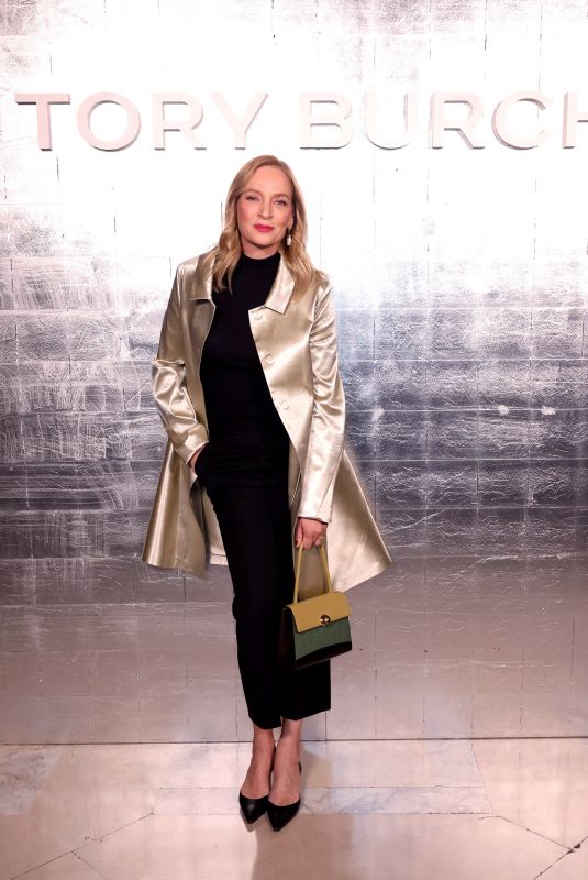 UMA THURMAN at Tory Burch Fashion Show at New York Fashion Week 02/12/2024