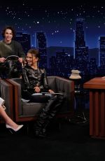 ZENDAYA and FLORENCE PUGH at Jimmy Kimmel Live! in Los Angeles 02/01/2024