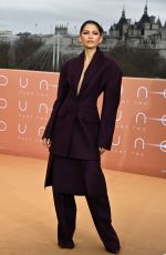 ZENDAYA at Dune: Part Two Photocall in London 02/14/2024