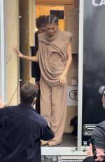 ZENDAYA Leaves an Interview for Dune 2 in Paris 02/13/2024