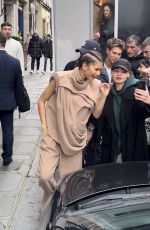 ZENDAYA Leaves an Interview for Dune 2 in Paris 02/13/2024