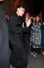 ZOE KRAVITZ Leaves YSL Afterparty in Paris 02/27/2024