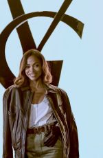 ZOE SALDANA at Saint Laurent Womenswear Fall/Winter 2024-2025 Show at Paris Fashion Week 02/27/2024