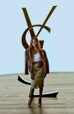 ZOE SALDANA at Saint Laurent Womenswear Fall/Winter 2024-2025 Show at Paris Fashion Week 02/27/2024