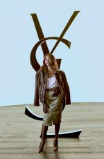 ZOE SALDANA at Saint Laurent Womenswear Fall/Winter 2024-2025 Show at Paris Fashion Week 02/27/2024