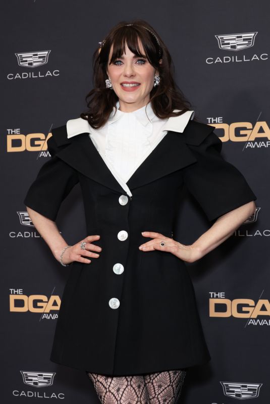 ZOOEY DESCHANEL at 76th Directors Guild of America Awards in Beverly Hills 02/10/2024
