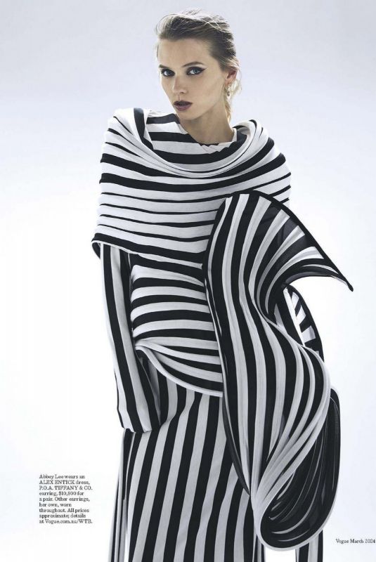 ABBEY LEE in Vogue Australia, March 2024