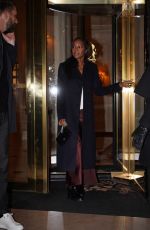 AJA NAOMI KING Leaves Her Hotel in Paris 03/03/2024