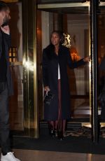 AJA NAOMI KING Leaves Her Hotel in Paris 03/03/2024
