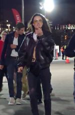 ALESSANDRA AMBROSIO Arrives at Madonna