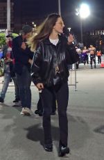 ALESSANDRA AMBROSIO Arrives at Madonna