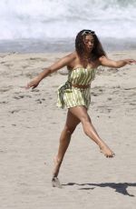 ALYCIA PASCUAL-PENA and SIMONE JOY JONES on the Set of Bel Air Season 3 at a Beach in Los Angeles 03/14/2024