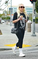 AMANDA BYNES Out for Coffee in Los Angeles 03/19/2024