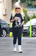 AMANDA BYNES Out for Coffee in Los Angeles 03/19/2024