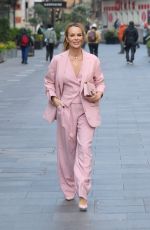 AMANDA HOLDEN Leaves Global Radio Studios in London 03/08/2024