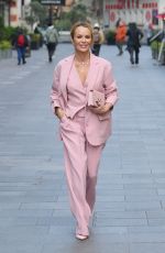 AMANDA HOLDEN Leaves Global Radio Studios in London 03/08/2024