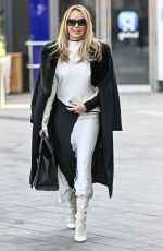AMANDA HOLDEN Leaves Heart Breakfast Show in London 03/04/2024