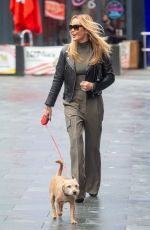 AMANDA HOLDEN Out with Her Dog in London 03/01/2024