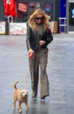 AMANDA HOLDEN Out with Her Dog in London 03/01/2024