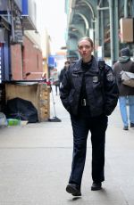 AMANDA SEYFRIED on the Set of Long Bright River in Brooklyn 03/29/2024