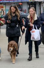AMANDA SEYFRIED Out with Her Dog in New York 03/27/2024