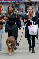 AMANDA SEYFRIED Out with Her Dog in New York 03/27/2024