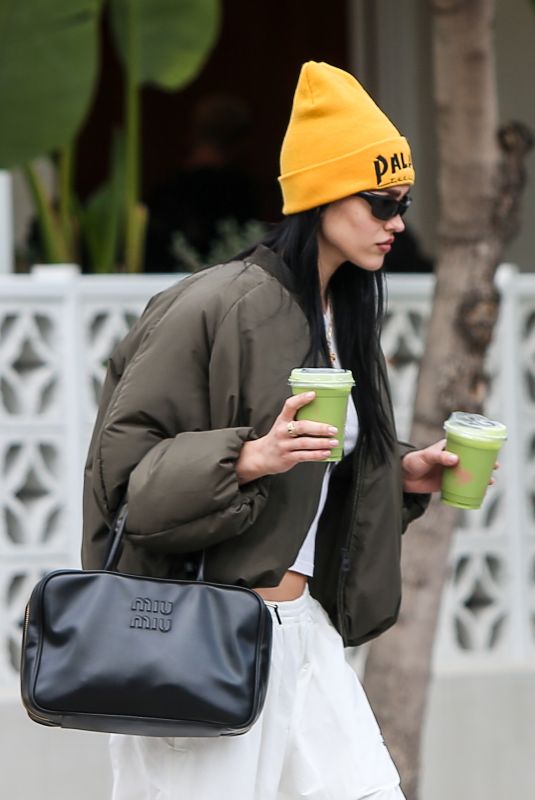 AMELIA HAMLIN Leaves Cha Cha Matcha in Los Angeles 03/18/2024