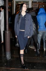 AMELIA HAMLIN Leaves Miu Miu Afterparty at Paris Fashion Week 03/05/2024