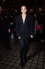 AMINA MUADDI at Schiaparelli Show at Paris Fashion Week 02/29/2024